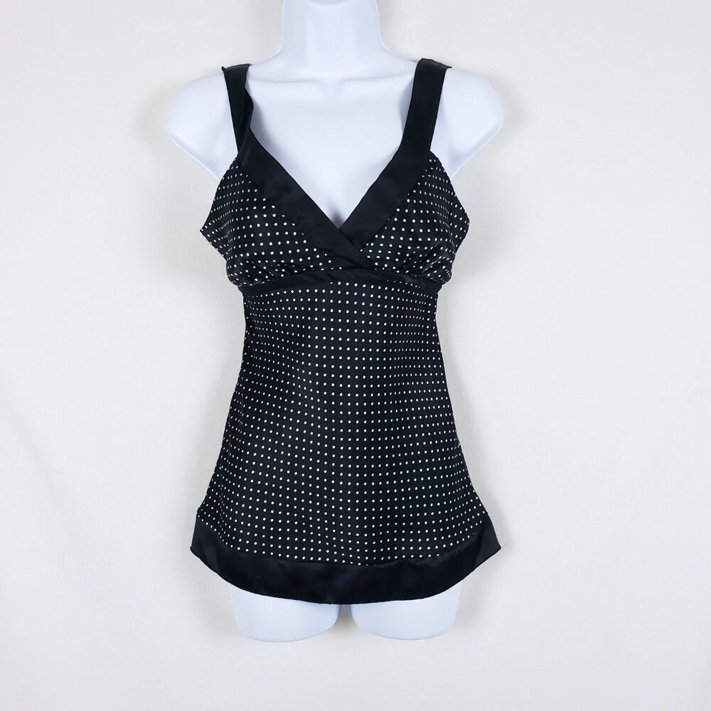 Maurices Polka Dot Y2K Satin Camisole Womens S Retro Indie Sleaze Grunge